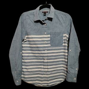 Tommy Hilfiger vintage mens small long sleeve button up shirt y2k 90s